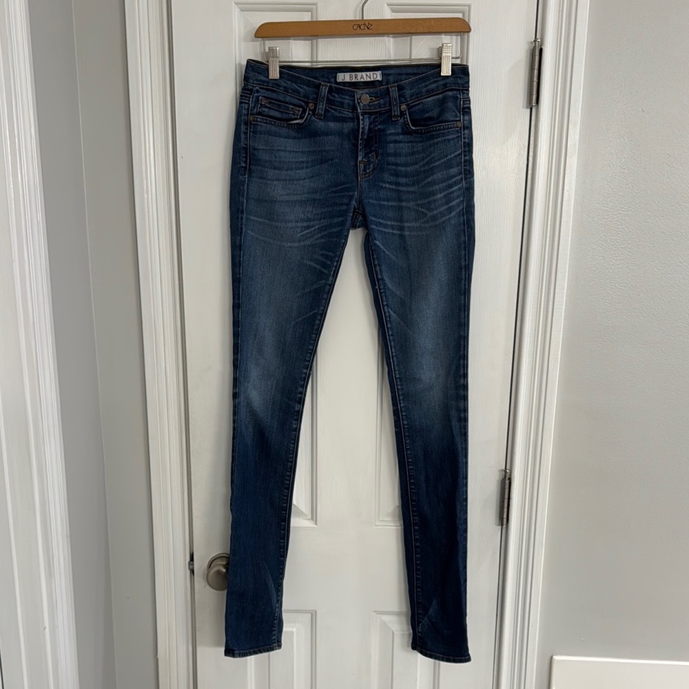 J Brand "High Tide" Low Rise Pencil Leg Jeans